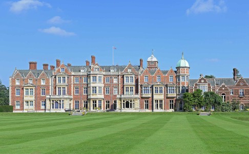 Sandringham House in Norfolk, home to the collection of hunting trophies