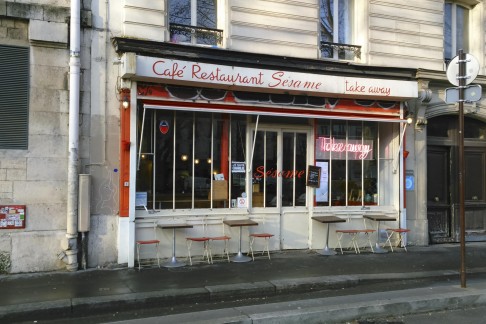 The Cafe Restaurant Sesame, on Canal St Martin.