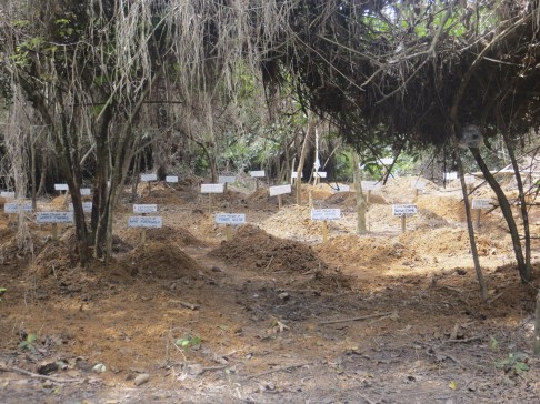 The Ebola graveyard.