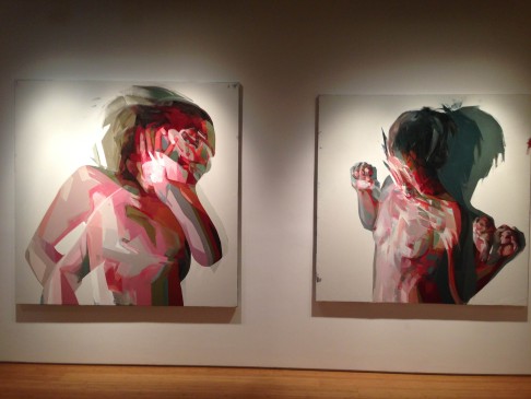 Paintings by Simon Birch at Ben Brown Fine Arts in the Pedder Building.