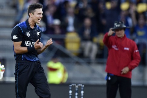 New Zealand fast bowler Trent Boult took four for 44 to move to the top of the tournament's wicket-takers' list with 19. Photo: AFP