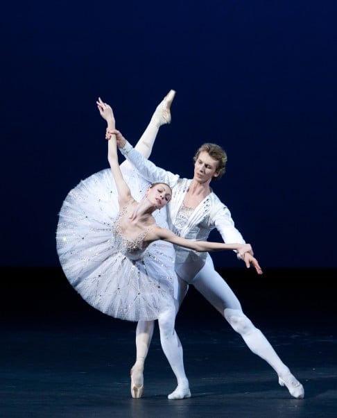 Olga Smirnova and Semyon Chudin in a scene from the Bolshoi production "Jewels". Photo: Elena Fetisova