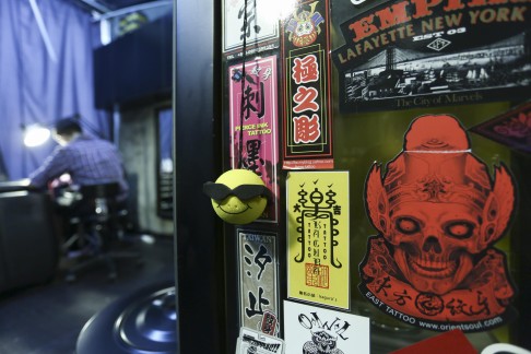 The interior of Zink Tattoo in Tsim Sha Tsui.