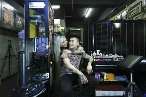 Zink Tattoo owner Zac Wong and his wife, Vivi.