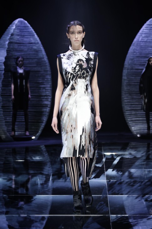 A look from the Krizia autumn/winter 2015 collection presented in Milan in March.