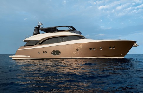 The Monte Carlo Yachts MCY 86 is one of the highlights of the show.
