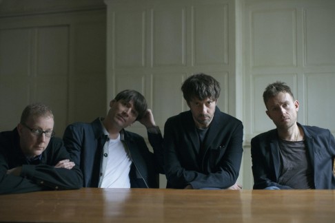 From left: drummer Dave Rowntree, bass guitarist Alex James, Graham Coxon and Damon Albarn.