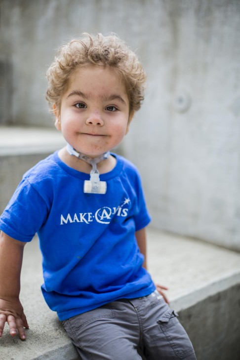 As a newborn, Kaiba was turning blue because his lungs weren't getting enough oxygen and his parents were told he may not make it out of the hospital. Today, he's an active 3 1/2 year old in preschool and doctors say the 3-D printed device that saved his life is doing what it was intended to do. Photo: U-M Health System Department of Communication