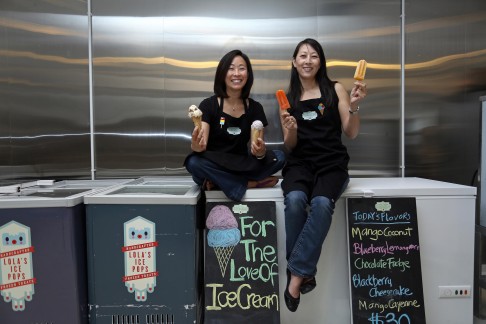 Sandra Wong (left) and Julie Tuan of Lola's Ice Pops.