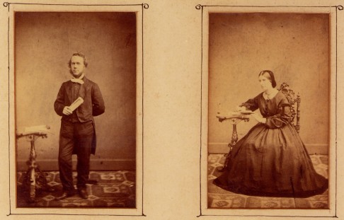 The British founder of the China Inland Mission, James Hudson Taylor, and his first wife, Maria, in 1862. 