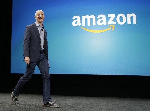 Amazon CEO Jeff Bezos. The US company ranks as the world's No 1 provider of cloud computer services, but for how long? Photo: AP