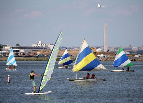 A youth sailing camp in Virginia. Photo: AFP