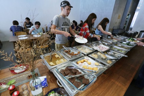 The lunchtime spread at Ahimsa Buffet. Photos: Jonathan Wong