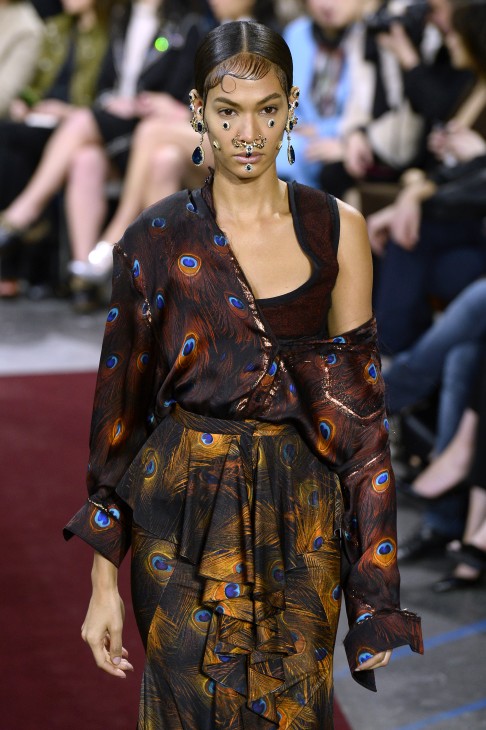 A creation from Givenchy's autumn-winter 2015-16 collection. Givenchy will give out 820 at its New York show on a first-come, first-served basis.