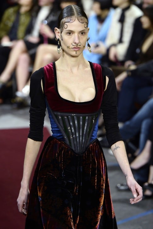 A creation from Givenchy's autumn-winter collection. Designers can no longer dictate hemlines. 