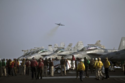 American personnel on the USS Theodore Roosevelt.