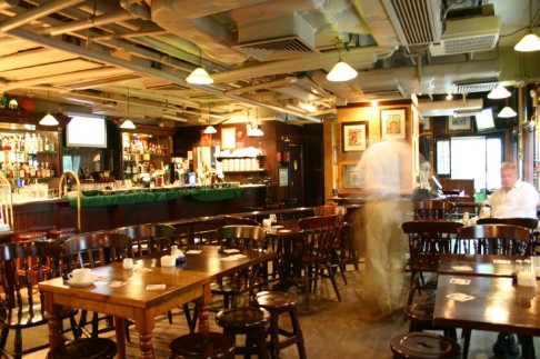 Interior of Delaney's in 2004