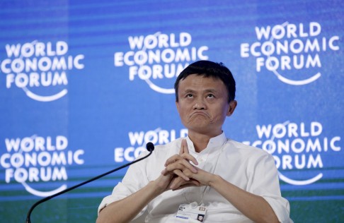 Chairman and chief executive of Alibaba Group, Ma attends a session at the World Economic Forum in Dalian earlier this month. Photo: Reuters