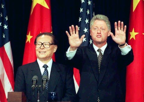 Watch to see if the two presidents get into a back-and-forth debate, as Jiang Zemin and Bill Clinton did in 1997. Photo: AFP