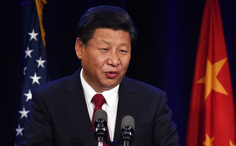 Chinese President Xi Jinping speaks during his welcoming banquet. Photo: AFP
