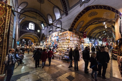 If you are stopping over for six hours or more at Istanbul airport you can take an organised tour and see sights such as the Grand Bazaar (Kapali Carsi). Photo: Corbis