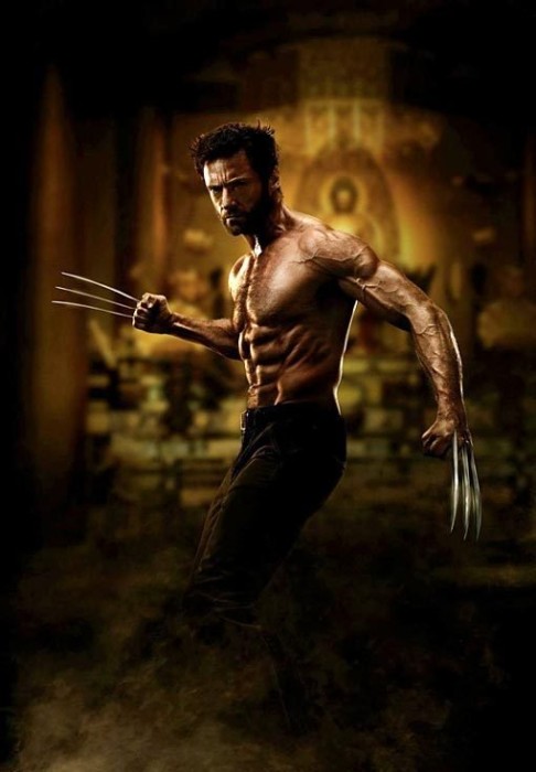 Jackman as Wolverine.