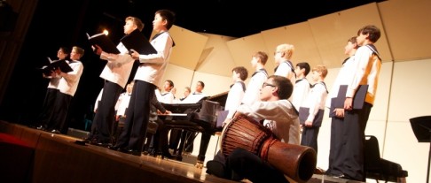The Vienna Boys Choir performing in Hong Kong in October 2014.