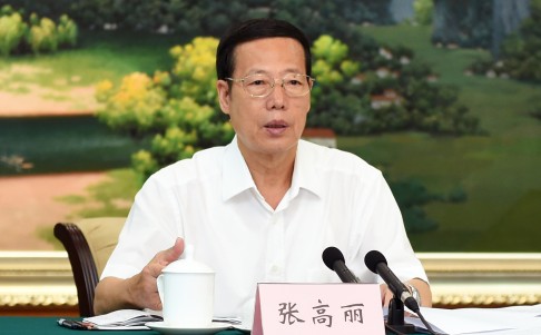 Chinese Vice Premier Zhang Gaoli presides over a meeting on the country's 13th Five-Year Plan last month in Nanning, capital of the Guangxi Zhuang Autonomous Region in southern China. Photo: Xinhua
