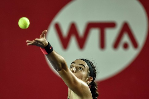 Caroline Garcia beat Russia's Anastasiya Komardina to book her place in the last eight. Photo: AFP