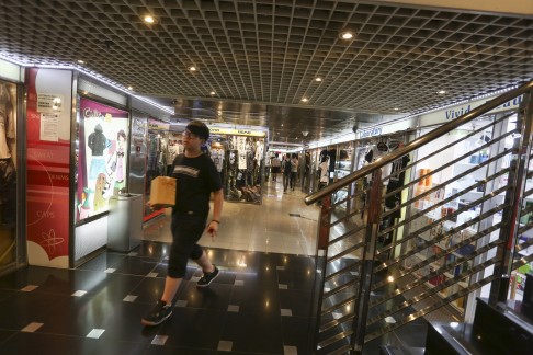 W Plaza located in Mong Kok has seen a decline in footfall since the proliferation of online shopping.
