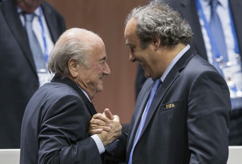 Blatter reckons Platini stabbed him in the back. Photo: Reuters
