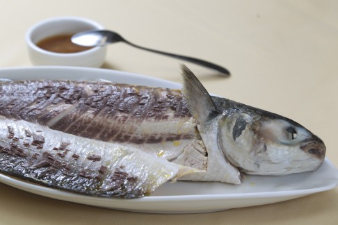 Chiu Chow-style cold grey mullet