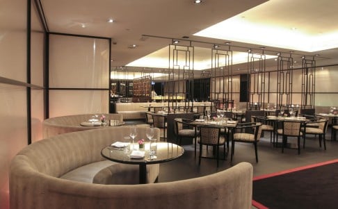 The interior of Armani/Aqua in Central