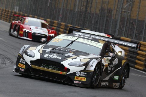 Stefan Mucke (Germany) of Craft Bamboo races in the FIA GT World Cup. Photo: Nora Tam