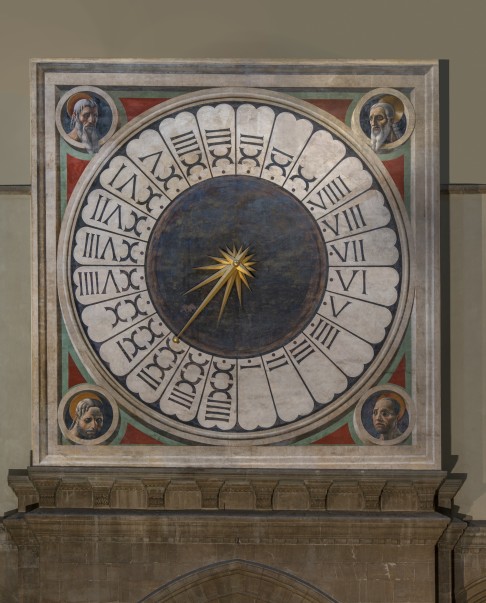 Florence Duomo cathedral clock restored by Panerai. 