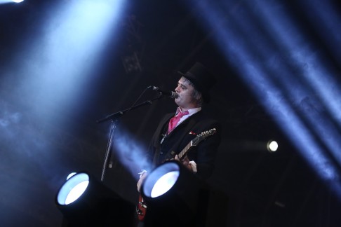The Libertines' Pete Doherty perform to an impressive crowd at Harbourflap Stage. Photo: Jonathan Wong