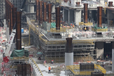 The West Kowloon terminus of the high-speed rail is now under construction. It is not difficult to see why an executive of professionals made such a series of errors in estimates of the time and cost of the railway.Photo: Felix Wong