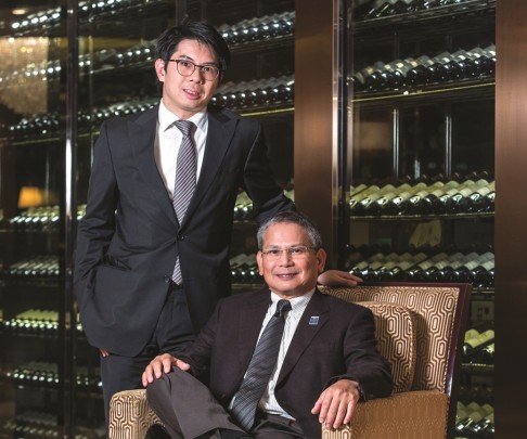 Patrick Yeung with son, Eugene Yeung.