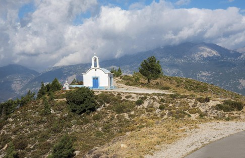 A Greek Orthodox church, in Crete.