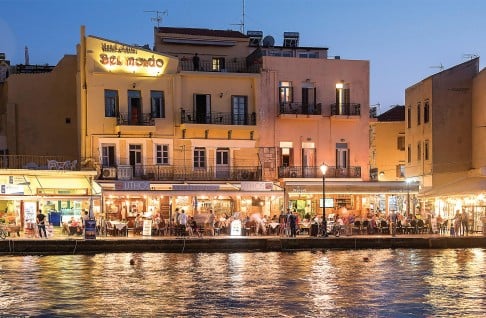 The Chania waterfront.