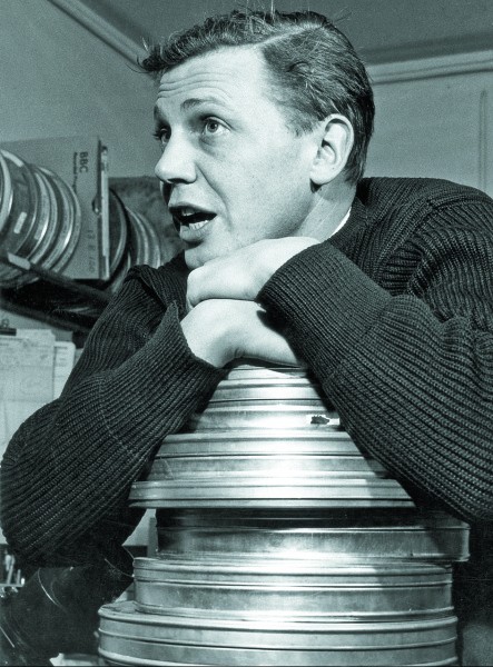 The broadcaster in 1962, when he was head of the BBC's travel and talks department.  