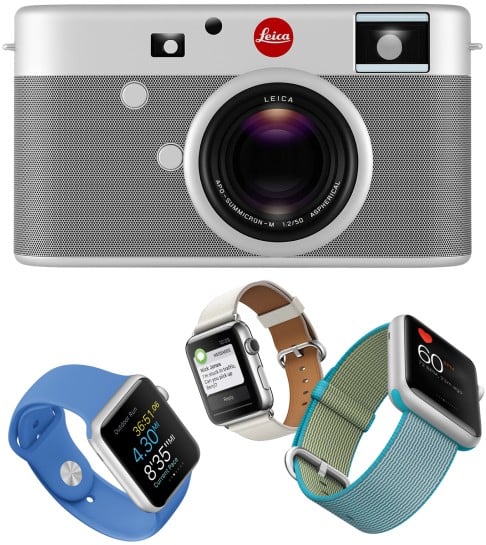 Marc Newson and friend Jony Ive have collaborated on several projects, including this Leica camera (top) and Apple's smart watch (above).