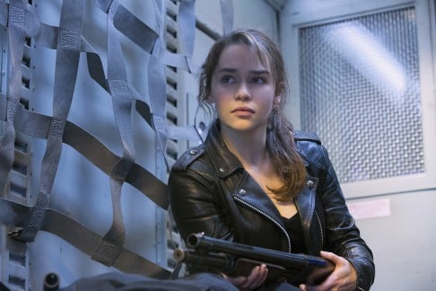 Emilia Clarke as Sarah Connor in Terminator Genisys.