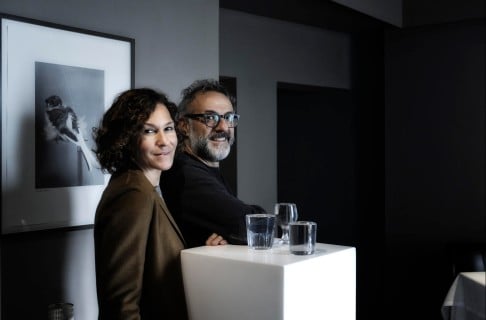 Massimo Bottura and wife Lara Gilmore.