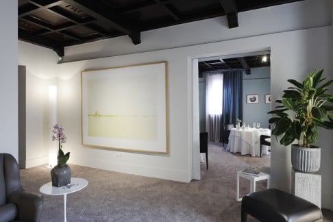 The elegant interiors of Massimo Bottura's Osteria Francescana.
