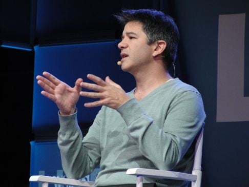 Uber co-founder and chief executive Travis Kalanick speaks at the WSJD Live technology conference in Laguna Beach, California on Tuesday. He said the ride-sharing firm has spent a billion dollars to gain traction in China, amid rumours of an unfair playing field. Photo: AFP