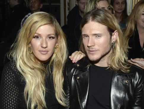 Goulding and her boyfriend Dougie Poynter of McFly. Photo: AFP