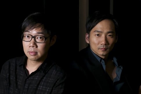 Taiwanese director Tom Lin (left) and actor Shih Chin-hang.