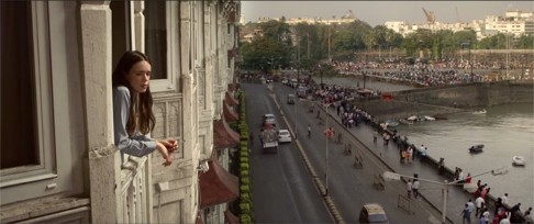 Louise (Stacy Martin) in the French movie Taj Mahal, a story of an 18-year-old French girl stuck alone in her room in an Indian hotel as gunmen roam its corridors - a plot based on the 2008 Mumbai attacks by Islamic gunmen.