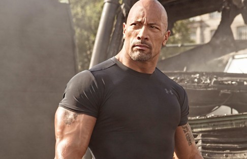 Dwayne Johnson in Furious 7. He is one of four stars of mixed race to make the list of the 10 most valuable.
